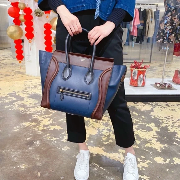 Celine Bags Celine Celine Leather Luggage Medium Tote Bag
